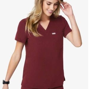 Figs Burgundy scrub set